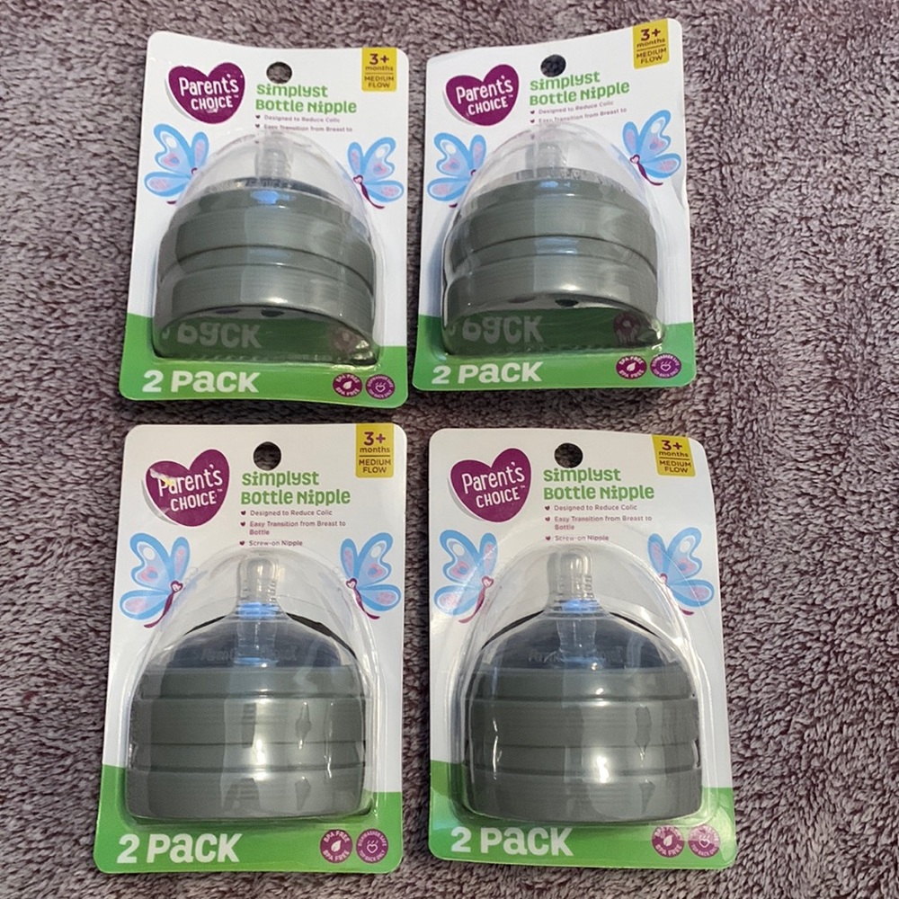 Parent’s Choice Simplyst Bottle Nipple (4) 2-Packs
